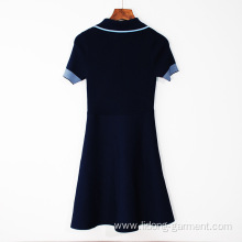 Women Short Sleeve Sport Style Casual Dress